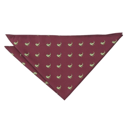 Dinosaur Themed Embroidered Pocket Square