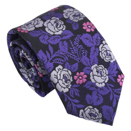 Floral Rose Tie - Boys