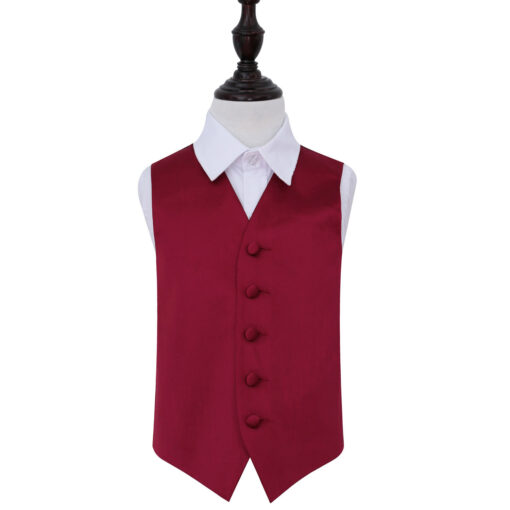 Plain Satin Waistcoat - Boys