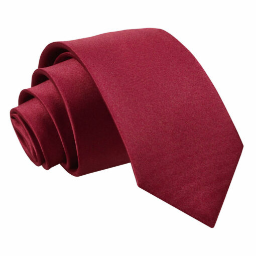 Plain Satin Tie - Boys