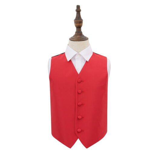 Solid Check Waistcoat - Boys