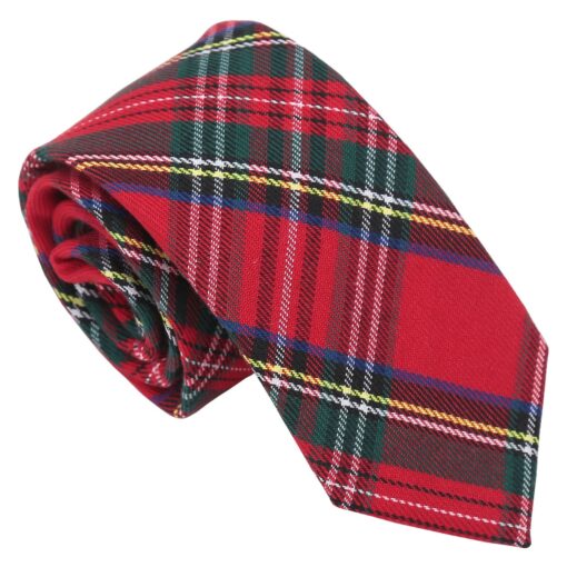 Tartan Red Royal Stewart Tie - Boys